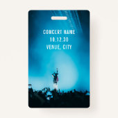 Badge VIP All Access Pass Concert Event Personnalisé (Dos)