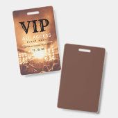 Badge VIP All Access Pass Concert Festival (Recto et verso)