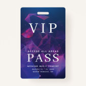 Badge VIP All Access Pass Événements extérieurs Géométri (Devant)