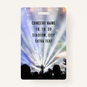 Badge VIP All Access Pass QR Code Concert (Dos)