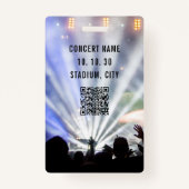 Badge VIP All Access QR Code Pass Concert (Dos)