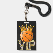 BADGE VIP Basket-ball (Front with Lanyard)