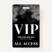 Badge VIP Black White Event (Devant)