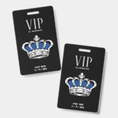 Badge VIP Couronne (Avant & arrière)