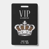 Badge VIP Couronne (Arrière)