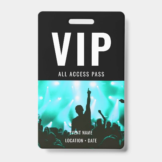 Badge VIP Custom Event or Concert Name All Access (Avant)