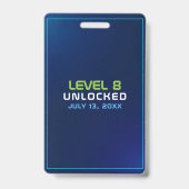 Badge VIP de fête d'arcade de jeu vidéo néon (Arrière)