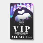 Badge VIP de l'événement Logo All Access (Avant)