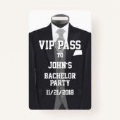 Badge VIP de Tuxedo Bachelor Party (Dos)