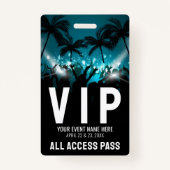 Badge VIP d'événement All Access Pass (Devant)
