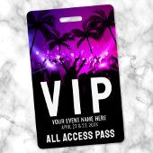 Badge VIP d'événement All Access Pass