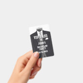 Badge VIP Enterrement de Garçon Tuxedo (Manuel / portable)