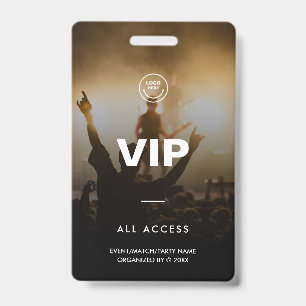 Badge VIP Music Festival Match Party All Access