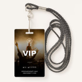 Badge VIP Music Festival Match Party All Access (Devant avec lanière)