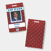Badge VIP PASS (Avant & arrière)