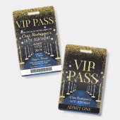 Badge VIP Pass Hollywood Tapis Rouge Anniversaire (Avant & arrière)