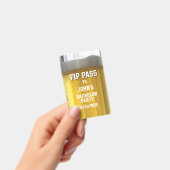 Badge VIP Soirée de Célibataire Tasse de Bière (Manuel / portable)