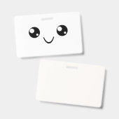 Badge Visage souriant (Avant & arrière)