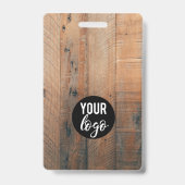 Badge Visite gastronomique Photo & Logo (Back)