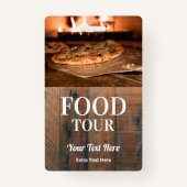 Badge Visite gastronomique Photo & Logo (Devant)