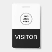 Badge Visiteur du logo de l'entreprise (Face)