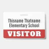 Badge Visiteur - Écoles des Parents - POUR MODIFIE (Avant)