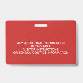 Badge Visiteur - Écoles des Parents - POUR MODIFIE (Arrière)