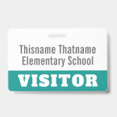 Badge Visiteur - Écoles Parents - POUR MODIFIER LA (Avant)
