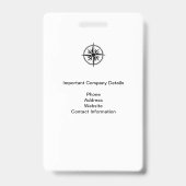 BADGE VISITEUR IMPORTANT (Dos)