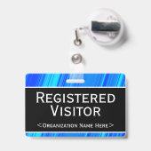 Badge "Visiteur Inscrit" de base (Arrière avec rétractable)