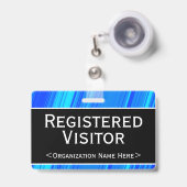 Badge "Visiteur Inscrit" de base (Avant avec rétractable)