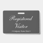 Badge "Visiteur Inscrit" Nostalgique (Arrière)