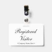 Badge "Visiteur Inscrit" Nostalgique (Avant avec clip)