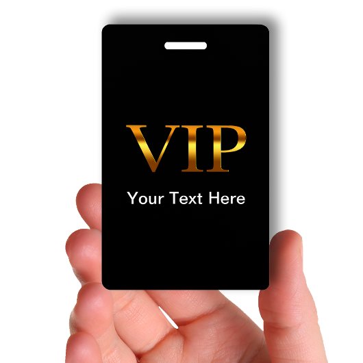 Badge Visiteur VIP classique