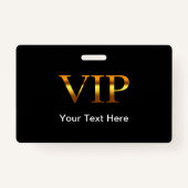 Badge Visiteur VIP classique (Devant)