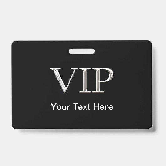 Badge Visiteur VIP Haut de Gamme (Avant)
