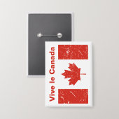 Badge Vive le Canada (Recto/Verso)