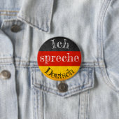 Badge vlag ich spreche Deutsch Ronde Button 7,6 Cm (In situ)