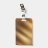 Badge Voici le sourire derrière mon masque Cursive Faux (Back with Clip)