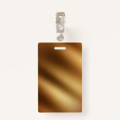 Badge Voici le sourire derrière mon masque Cursive Faux  (Dos avec clip)