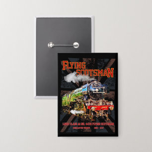 Badge Volant Scotsman Steam Train Anglais Locomotive