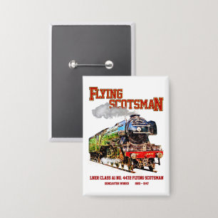 Badge Volant Scotsman Steam Train Anglais Locomotive