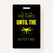 Badge Voler Drone Est Mon Jeu (Devant)