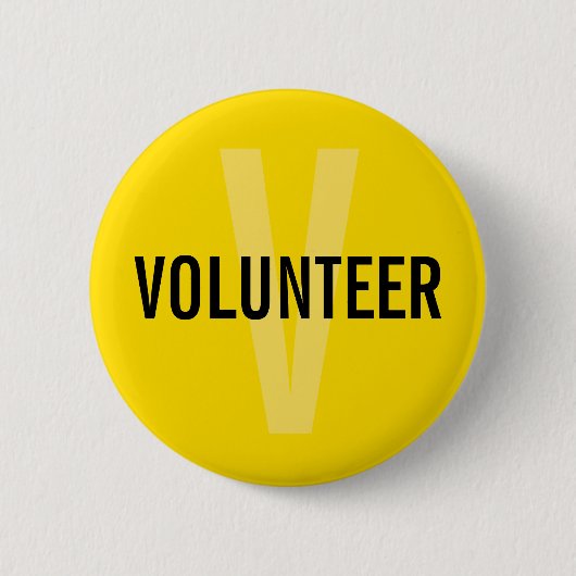 Badge volontaire jaune (Devant)
