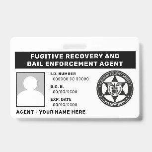 BADGE VOOR AGENT VOOR VOORTVLUCHTIG HERSTEL EN BOR