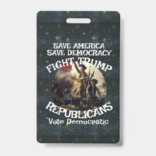 Badge Vote Politique Patriotique Trump Parti Républicain