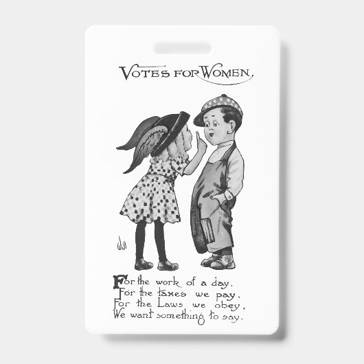 Badge Votes pour les femmes (Avant)