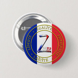 badge votez zemmour ronde button 5,7 cm