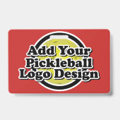 Badge Votre Image Pickleball (Arrière)