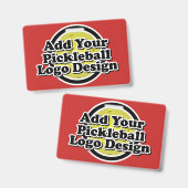 Badge Votre Image Pickleball (Avant & arrière)